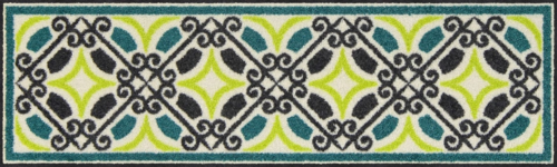 Salonloewe Bogart green-aqua Läufer 30 x 100 cm