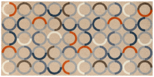 Salonloewe Bilbo blue-orange Runner 75 x 150 cm