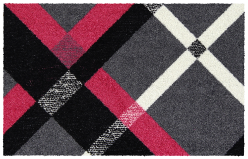 Salonloewe Bente grey-magenta Entrance mat 50 x 75 cm