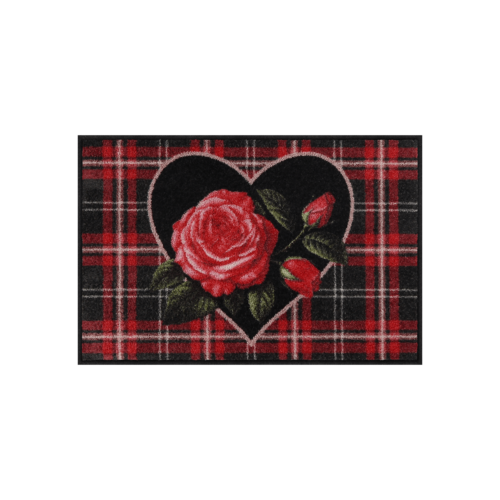 Salonloewe English Rose black Eingangsmatte 50 x 75 cm