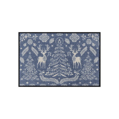 Salonloewe Scandi Forest blue Entrance mat 50 x 75 cm