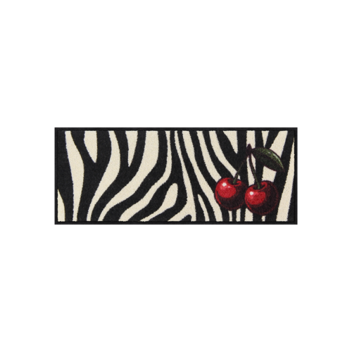 Salonloewe Cherry Cherry Zebra zerbino da ingresso, Minimatte 30 x 75 cm