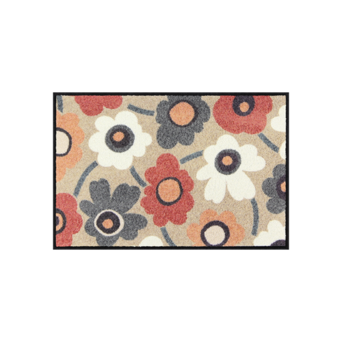 Salonloewe Blooming Harmony blue-rose Tapis d'entrée 50 x 75 cm