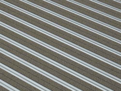 Alfombra cerrada para instalación interior - ribete y borde raspador - plata-Al Gris 12 mm