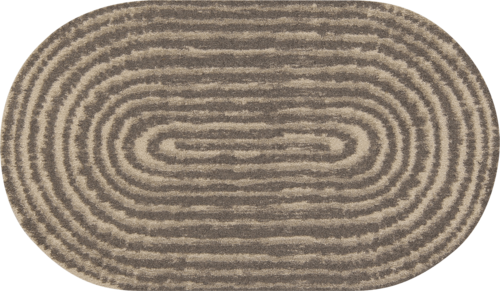 Salonloewe Damaris tricol taupe Sonderform 60 x 100 cm