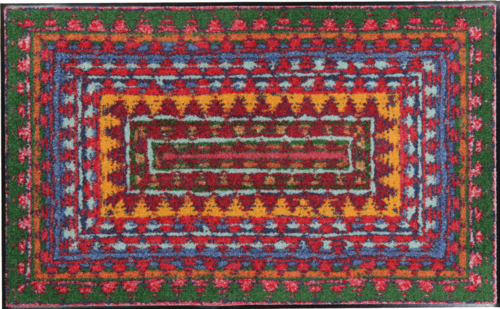 Alfombra colorida Salonloewe Dario 75 x 120 cm
