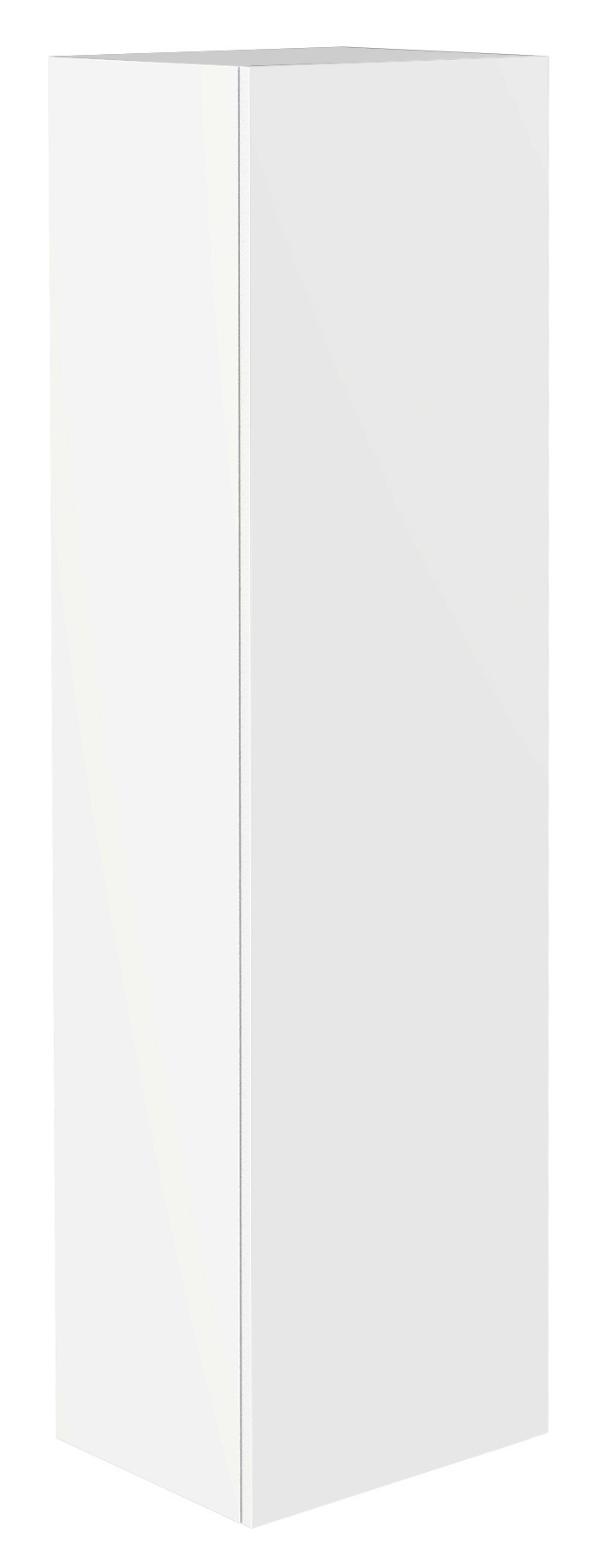 Frasco Centric Hochschrank mit Holztür Weiß (hochglanz) 150 cm Mit Holztür