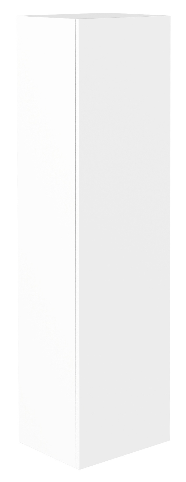 Frasco Centric Hochschrank mit Holztür Weiß matt 150 cm Mit Holztür