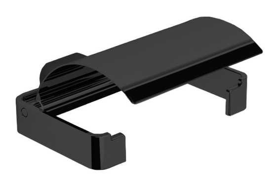 Frasco Sential Papierhalter Schwarz Mit Deckel