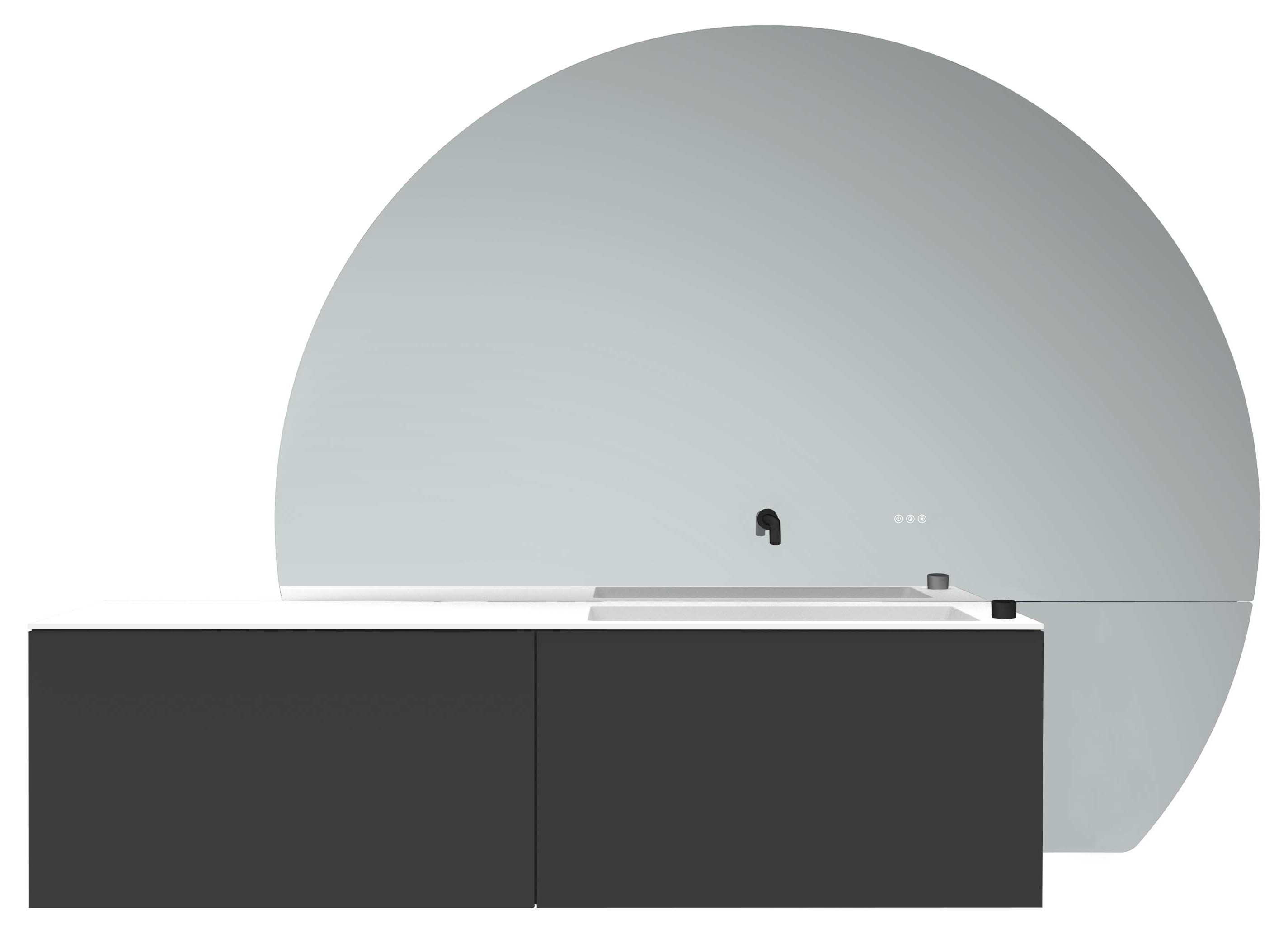 Frasco The Face Schwarz Schwarz 208 cm Ausführung rechts