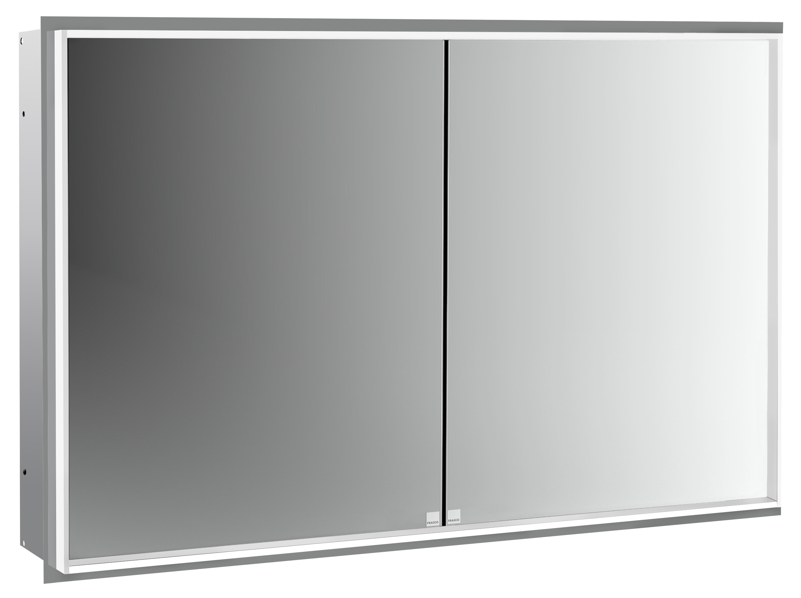 Frasco Centric Deep LED-Spiegelschrank IP 20 Aluminium 120 cm Unterputz