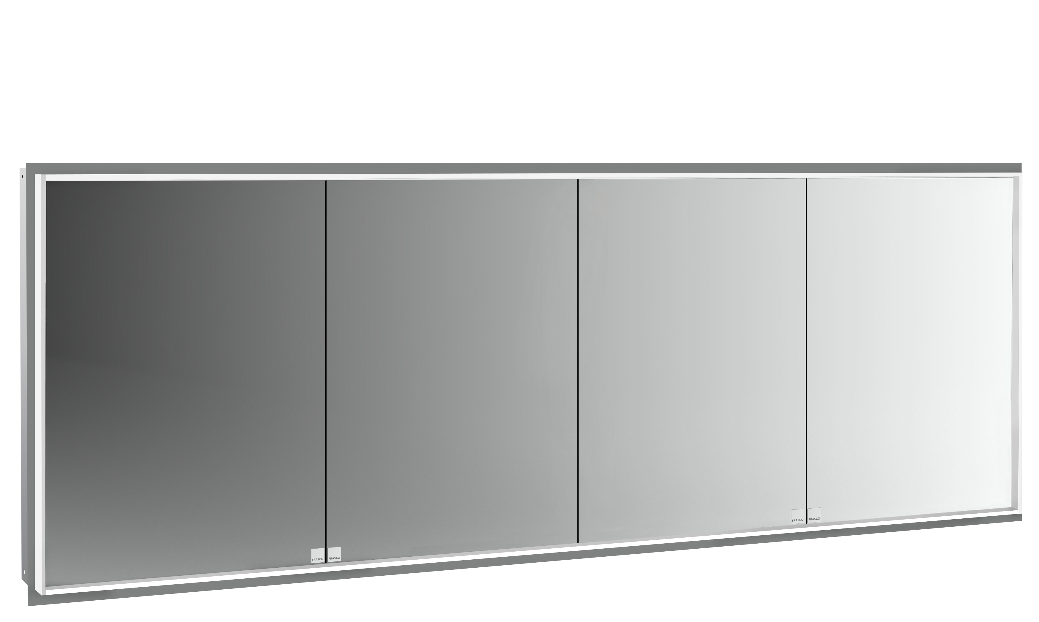 Frasco Centric Deep LED-Spiegelschrank IP 20 Aluminium 200 cm Unterputz