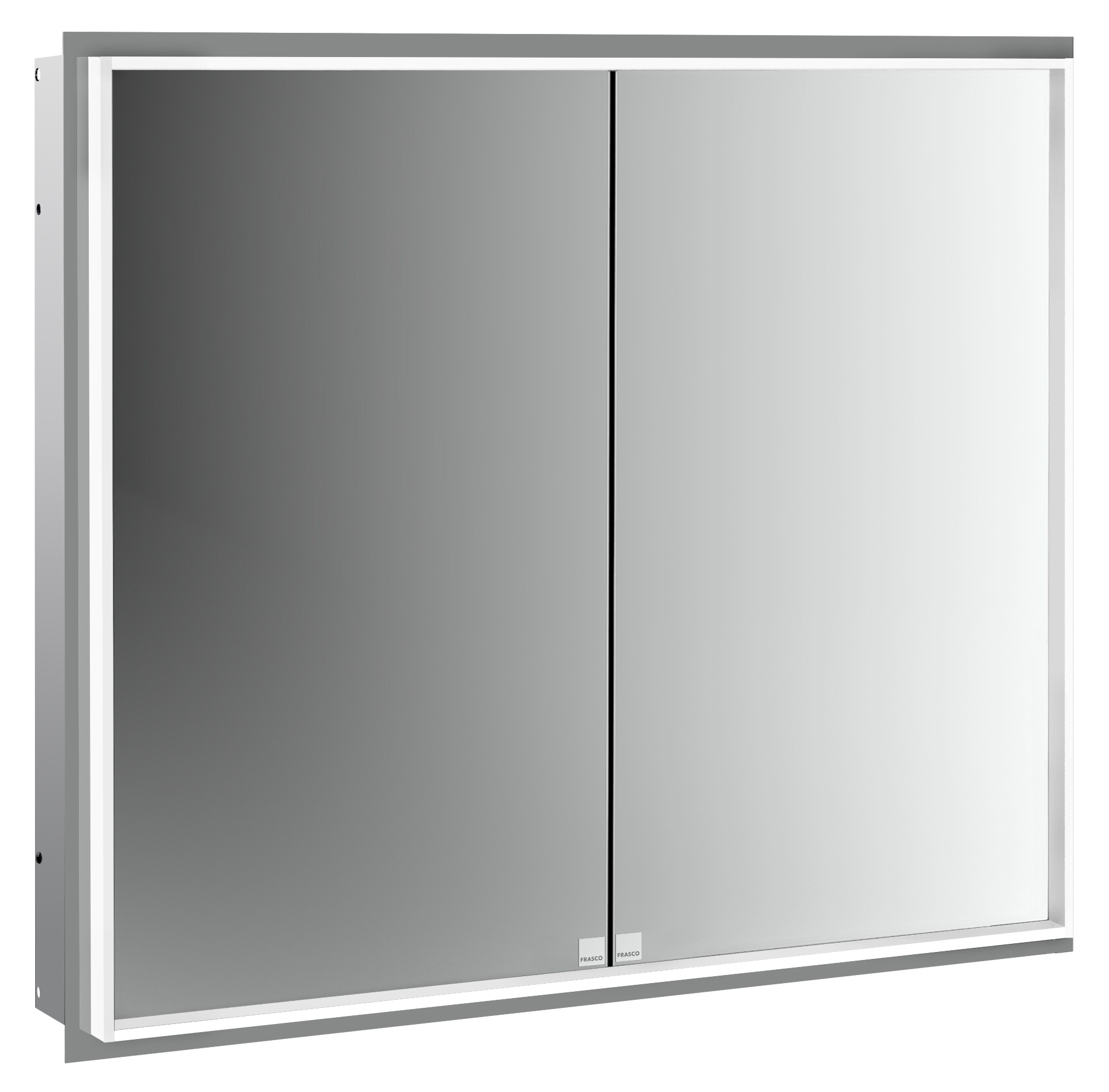 Frasco Centric Deep LED-Spiegelschrank IP 20 Aluminium 80 cm Unterputz