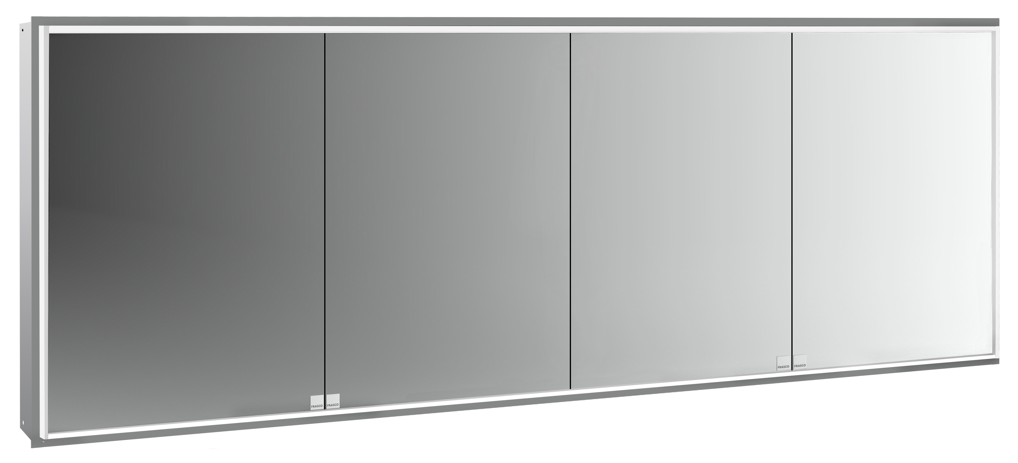 Frasco Centric Deep LED-Spiegelschrank IP 20 Aluminium 180 cm Unterputz