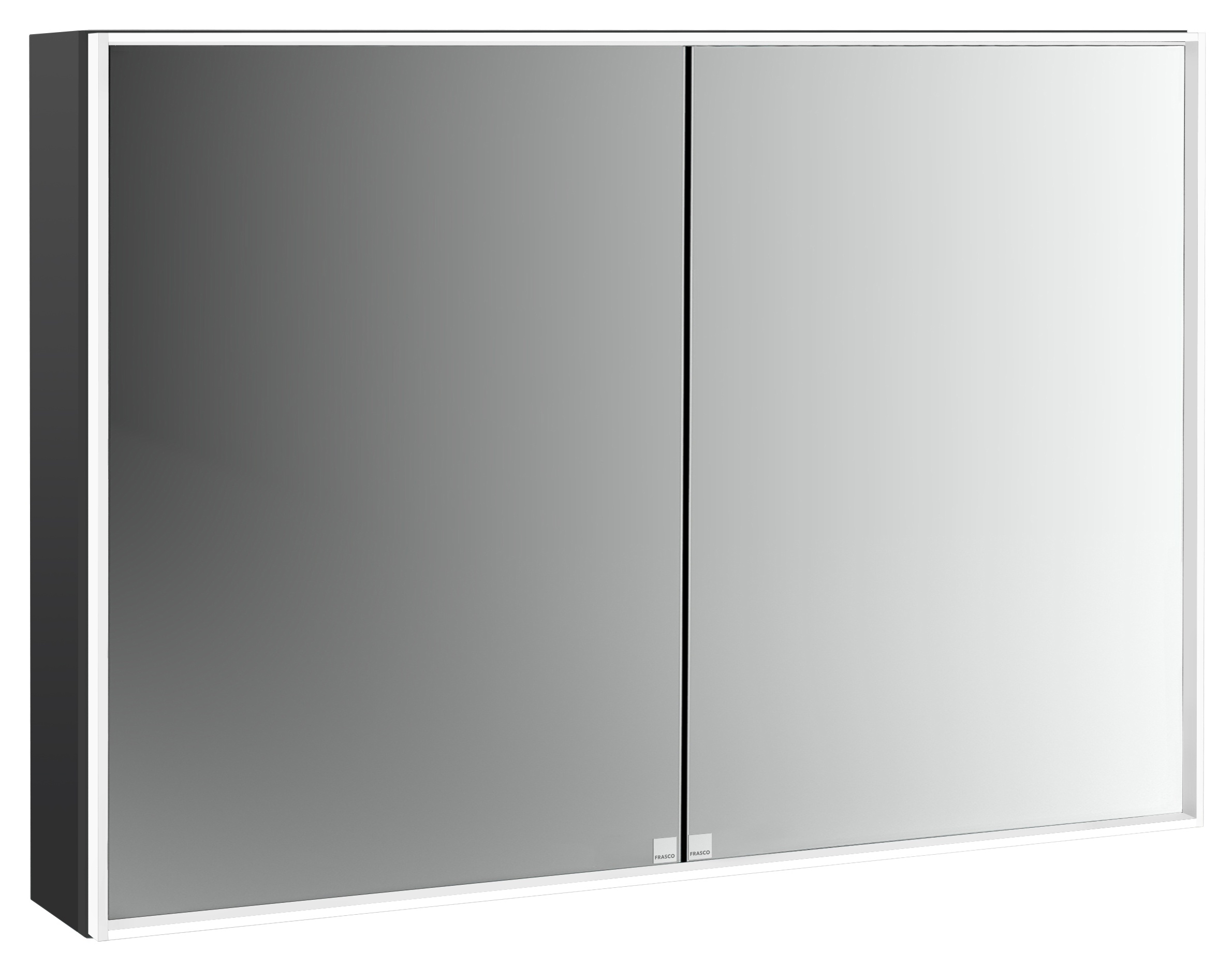 Frasco Centric Deep LED-Spiegelschrank IP 20 Schwarz 100 cm Aufputz