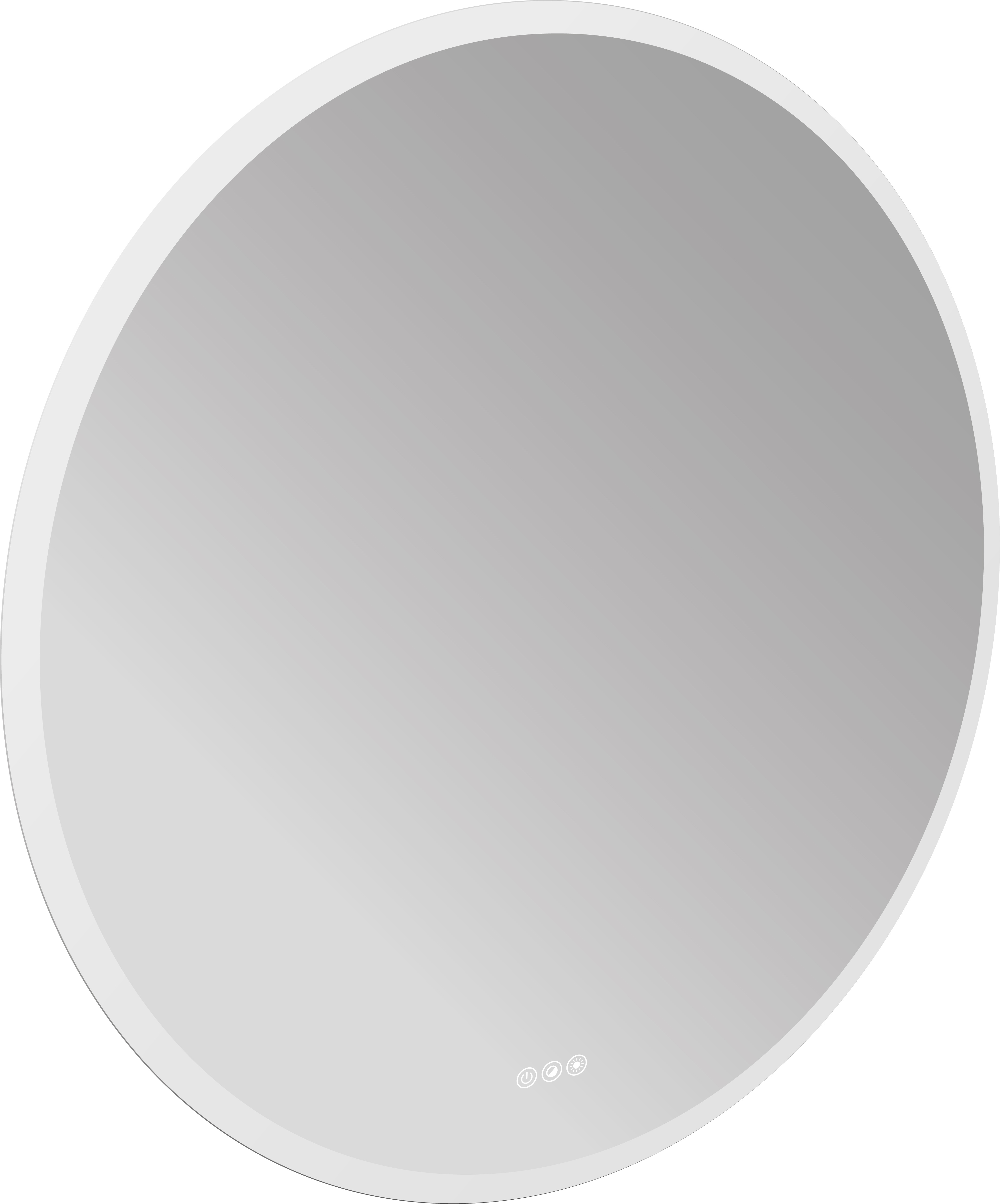 Frasco Solena LED-Lichtspiegel mit satiniertem Randprofil 100 cm