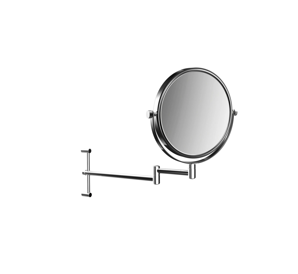 Frasco Sential Wandspiegel, 3-fach, rund, Ø 200 mm Chrom 20 cm 2 armig / höhenverstellbar