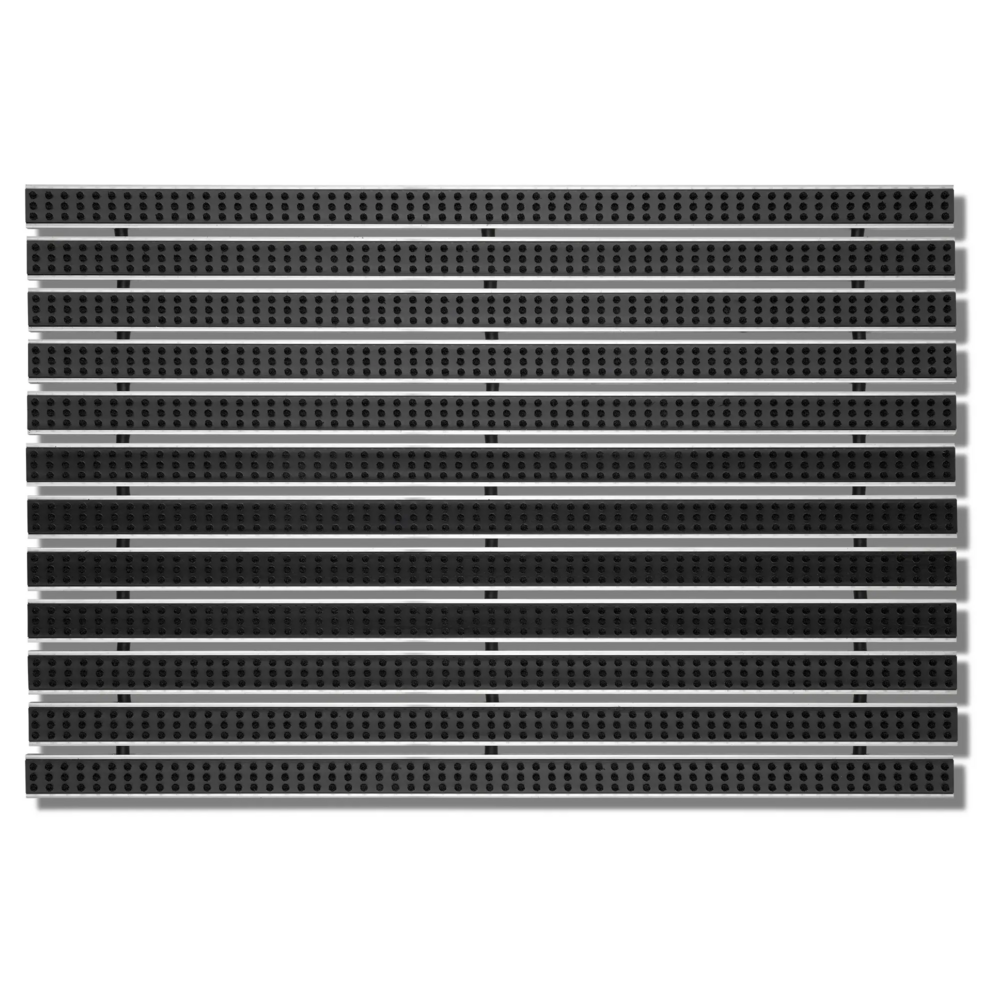 SWmat Alu Bürsten Eingangsmatte zum Einbauen mit Rahmen Anthrazit 100 x 80 cm – Bild 16