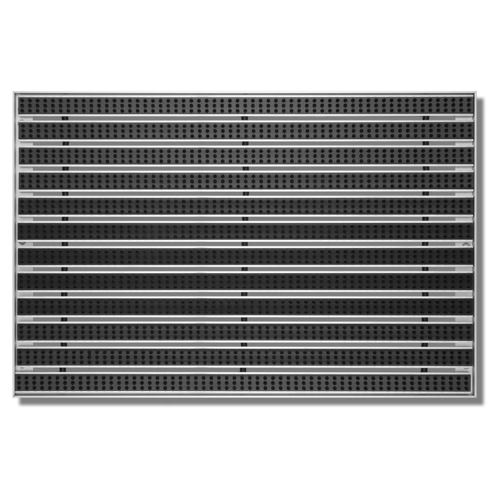 SWmat Alu Bürsten Eingangsmatte zum Einbauen mit Rahmen Anthrazit 100 x 80 cm – Bild 14