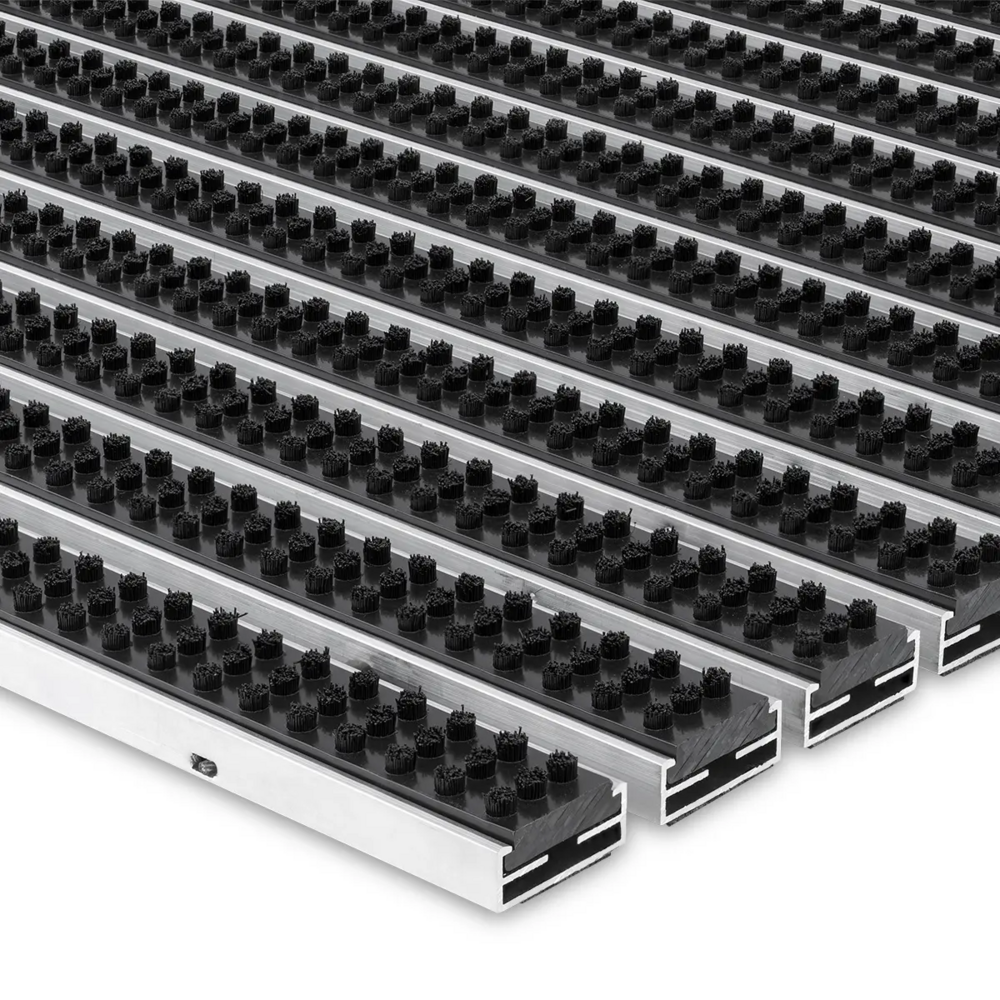 SWmat Alu Bürsten Eingangsmatte zum Einbauen mit Rahmen Anthrazit 100 x 80 cm – Bild 11
