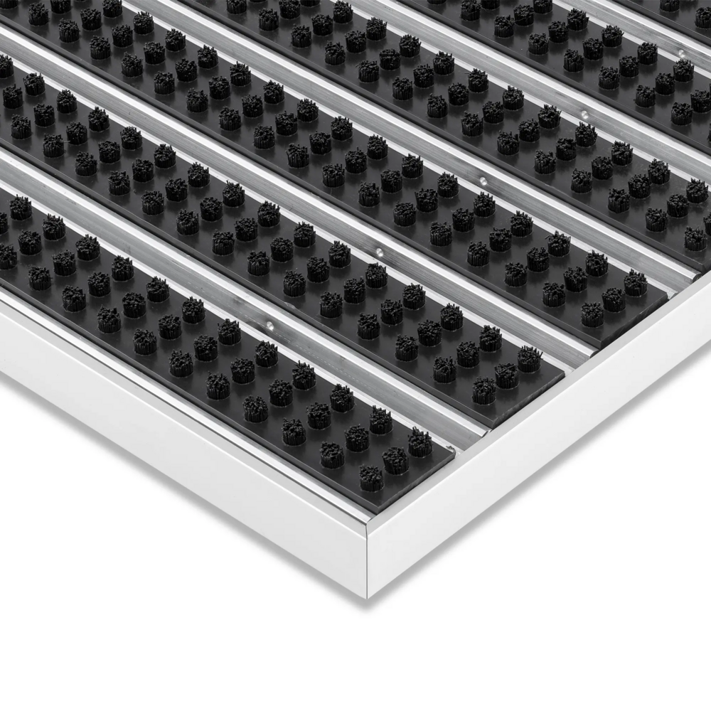 SWmat Alu Bürsten Eingangsmatte zum Einbauen mit Rahmen Anthrazit 100 x 80 cm – Bild 10