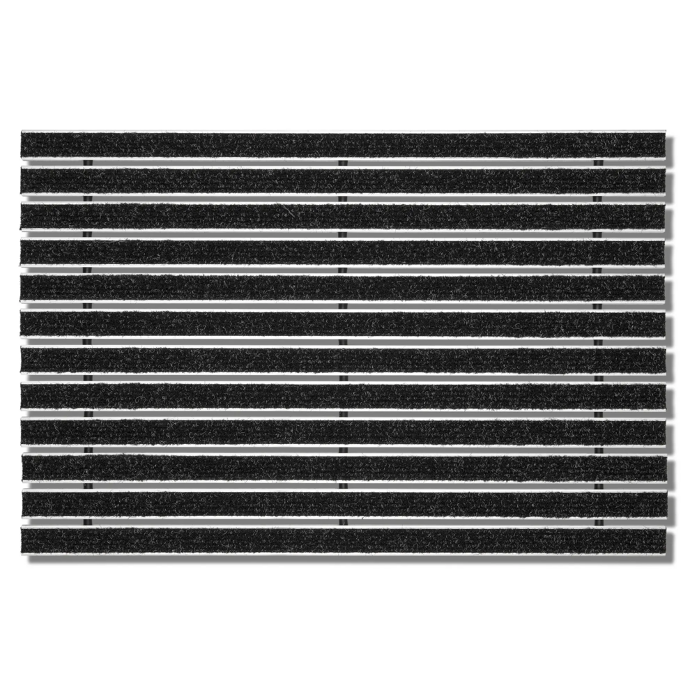 SWmat Einbau Fußabstreifer Alu Textil Rips mit Einbaurahmen Anthrazit 80 x 60 cm – Bild 14