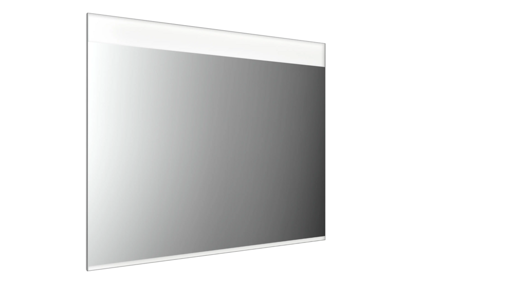 Frasco Highway Pro LED-Lichtspiegel mit 2 satinierten Lichtbändern (oben: 80 mm, unten: 10 mm) und Unterlicht 100 cm Mit Unterlicht