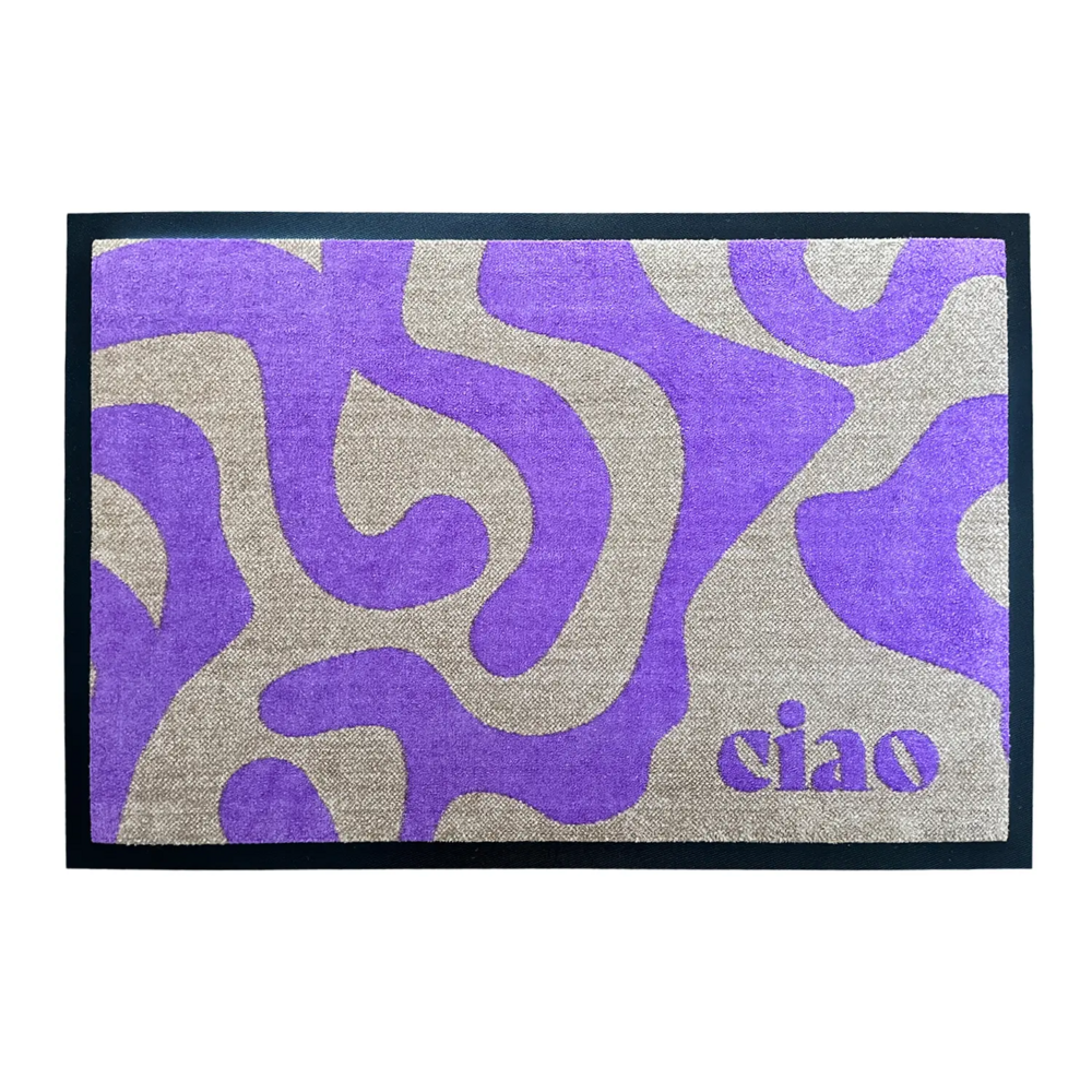 Design Fußmatte CIAO in Lila 50 x 75 cm Ciao 1 Design Fußmatte CIAO in Lila 50 x 75 cm Ciao