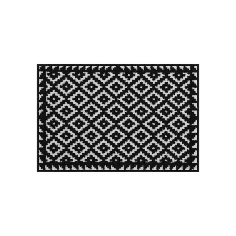 Salonloewe Tabuk Black & White Entreemat 50 x 75 cm 1 Salonloewe Tabuk Black & White Entreemat 50 x 75 cm