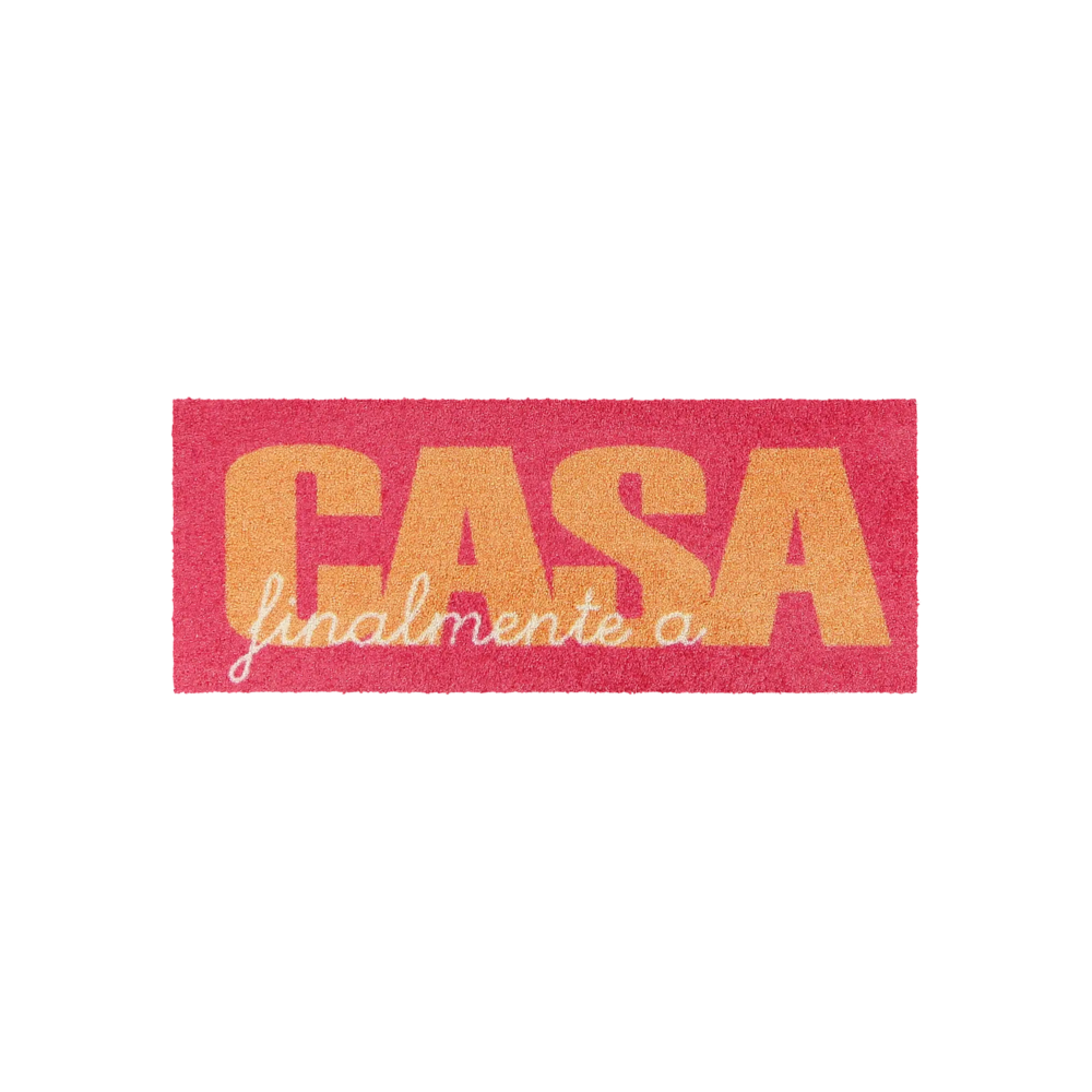 Salonloewe Casa Type pink-orange Eingangsmatte, Minimatte 30 x 75 cm