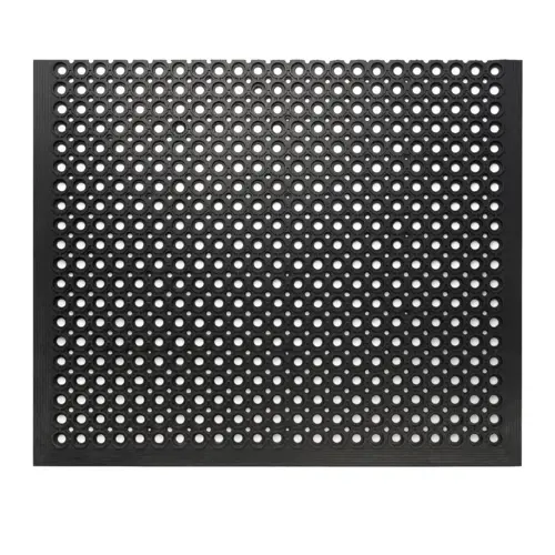Rubber dust control mat - Non-slip - Full rubber - Outdoor - 10 Black 760x920 – 76 x 92 cm 10 mm 7 IM0024079
